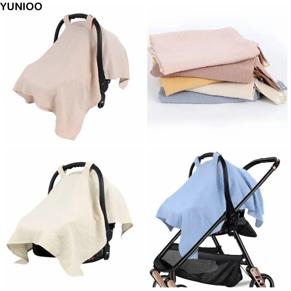 

Cotton Stroller Cover Sunshade Gauze Baby Safety Seat Cover Carriage Full Cover Baby Stroller Accessories Baby Basket Cover
