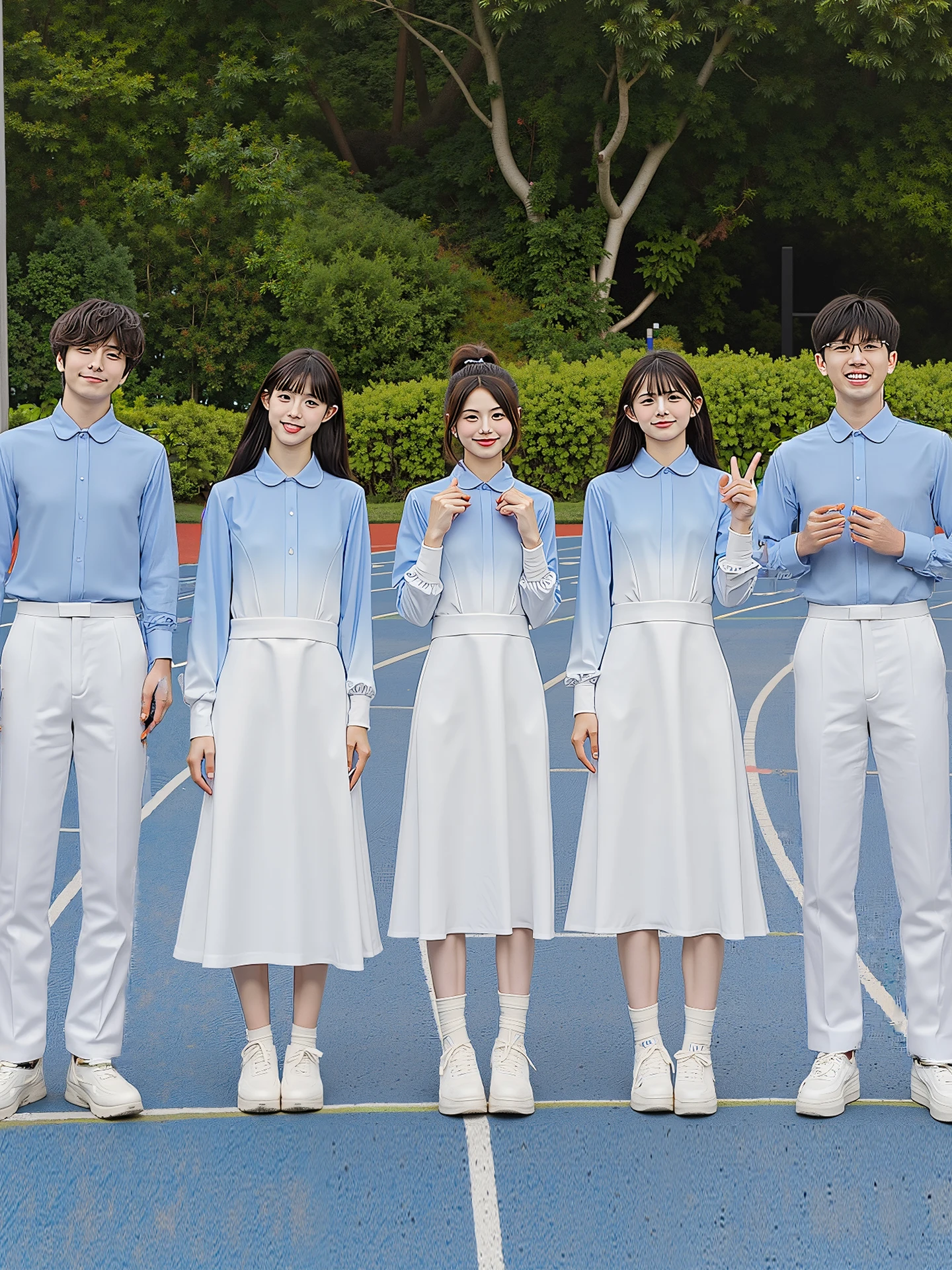 

Patriotic Chorus Performance Costume National Festival Opening Ceremony Speech Ceremony orm High School Middle School Stu...