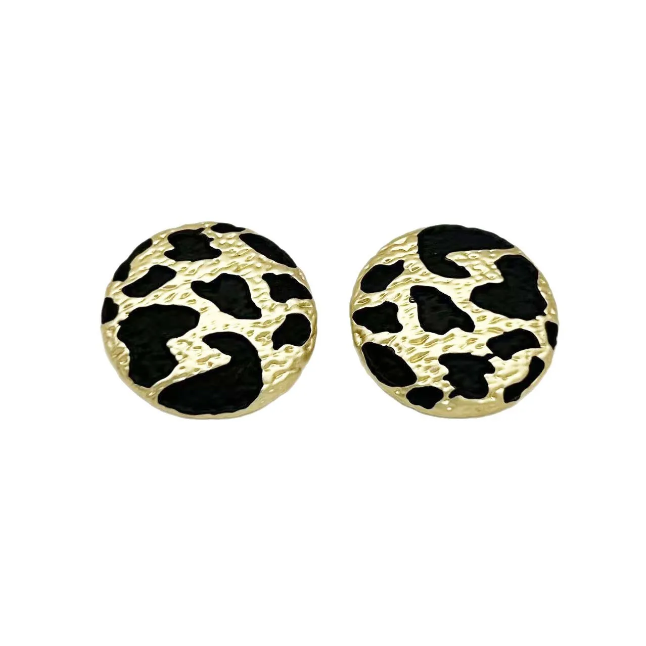 

10PCS 2025 New Leopard-Print Convex Metal Button Coat, Trench Coat, Suit, Sweater, Knitwear with Decorative Buttons