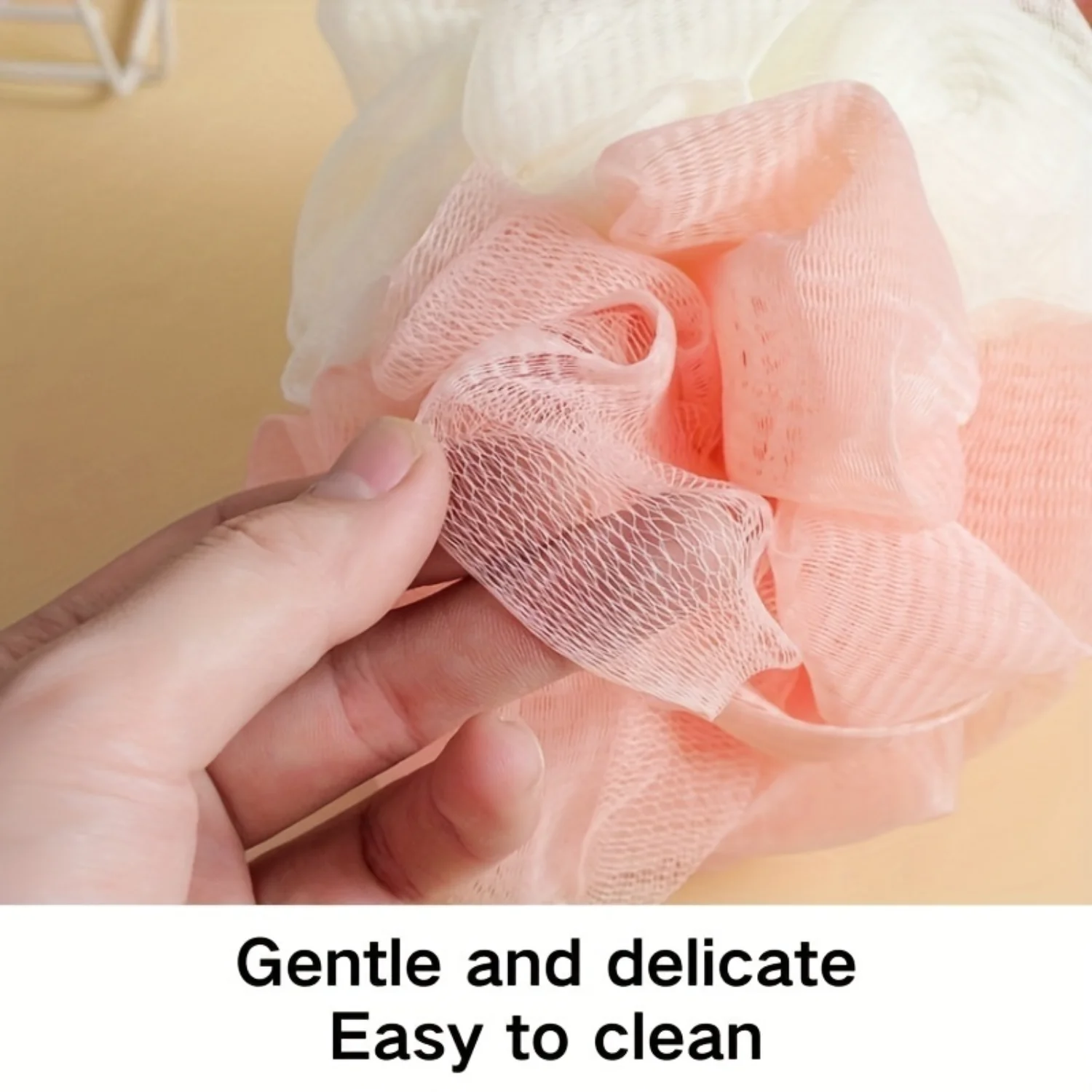 Gentle Grit-Éponges de douche en maille ik-Mesh pour un nettoyage en profondeur et un récurage du dos, 2 pièces