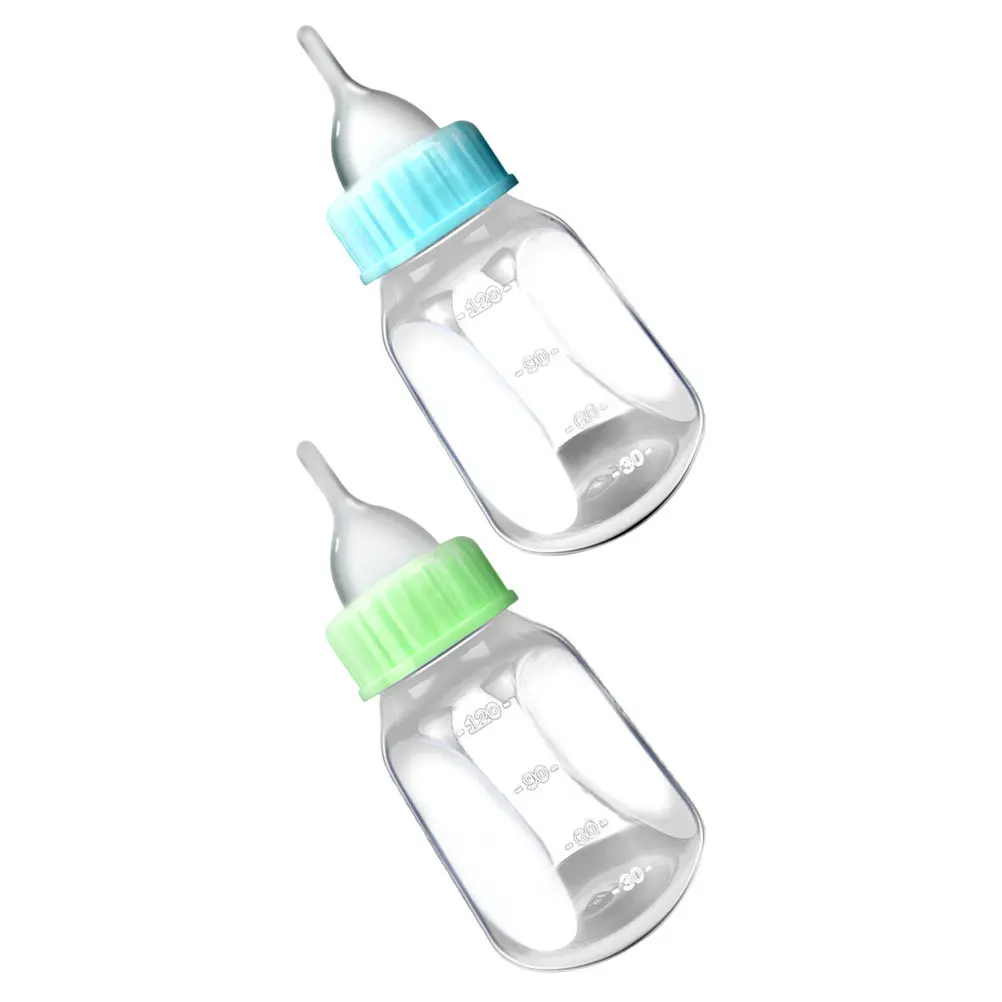 

1Set Pet Feeding Bottle Set Plastic Durable Puppy Kitten Nursing Bottle Clear Scale Newborn Feeder Supplies