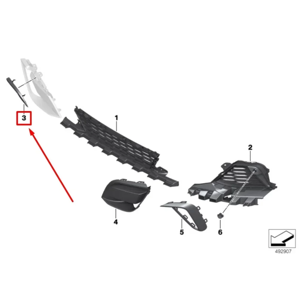 

51118073131 Front Bumper Tow Cap Tow Hook Access Cover OEM 51118073131 Wear-resistant For BMW Z4 G29 2019-2025