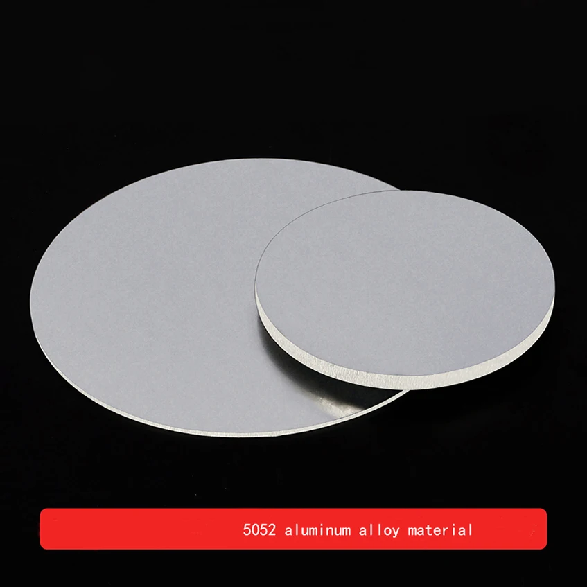 5052 Aluminum Circular Plate Processing Custom Heat Dissipation Gasket Disk Drilling Aluminum Circular Plate Thickness 1-6mm