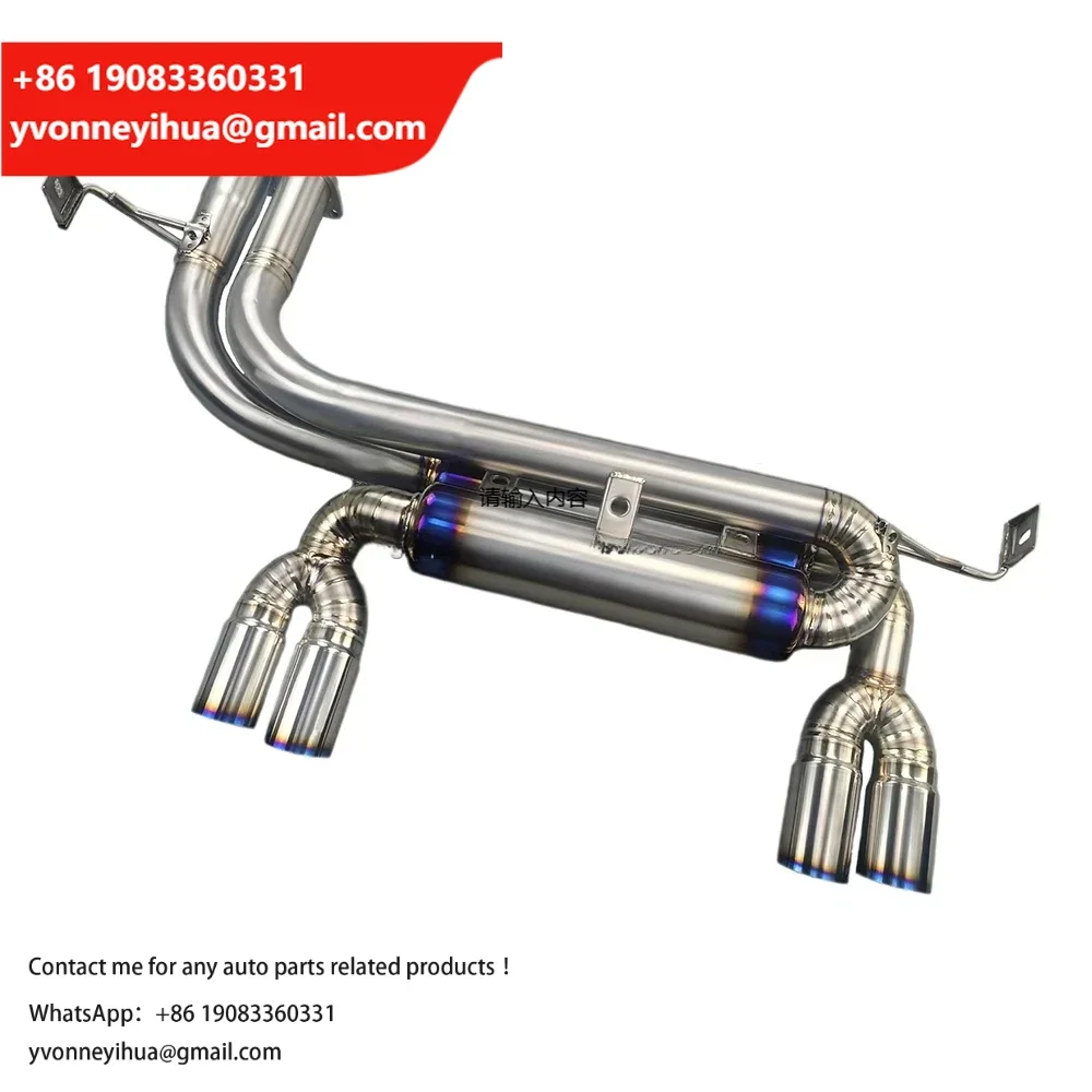 

Titanium Axle Back Exhaust For BMW E46 M3 S54 Rear Muffler Titanium Exhaust Muffler