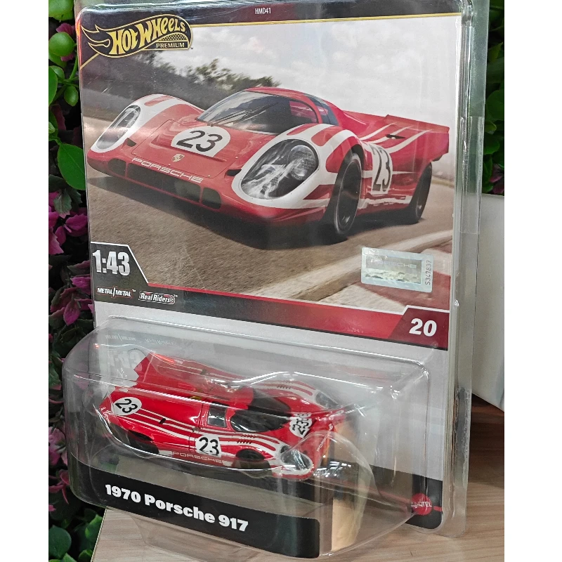 Hot Wheels Model Samochodu 1:43 Car Culture 1970 Porsche 917 Hotwheels Real Riders Model Pojazdu Odlewany ze Stopu Kolekcjonerski Zabawka dla Dzieci