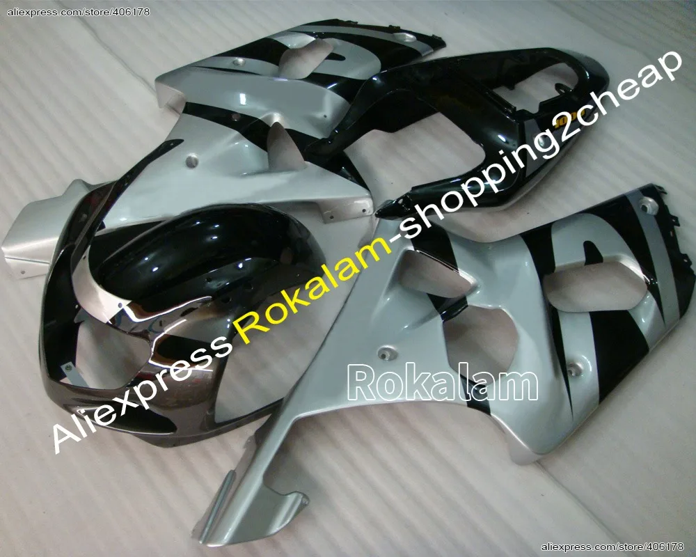 

GSXR1000 00-02 Body Kit For Suzuki GSX-R1000 2000-2002 Black Grey Sport Motorcycle Fairing (Injection Molding)