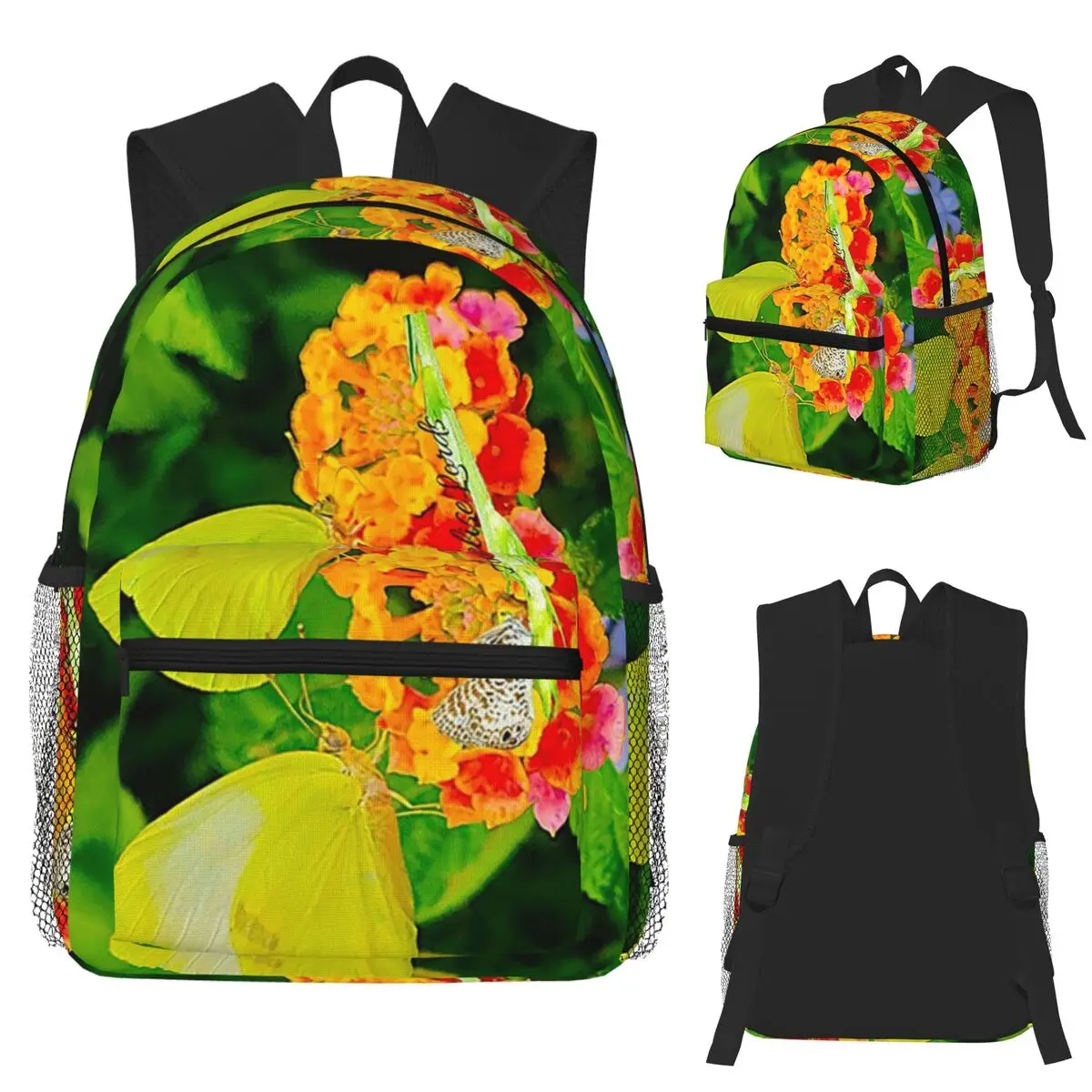 

Eurema Lisa Butterflies Healing The Earth RZ 1024 Phone Case Backpack School Bag Hiking Travel Daypack Bookbag Shoulder Bags