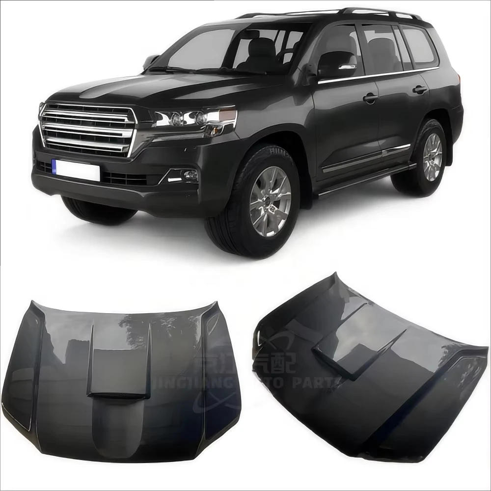 

Lightweight Carbon Fiber Hood Modification For Toyota For Land Cruiser LC200 Open Hole Design New Engine Hood