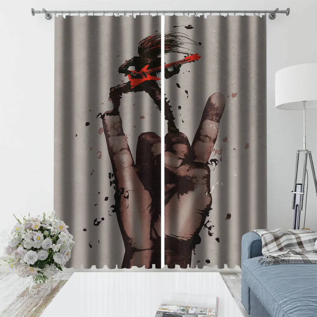 Waterproof Bath Curtain 3D Print Door Shower Curtain Polyester Fabric art curtains 3D Printed Blackout Curtain