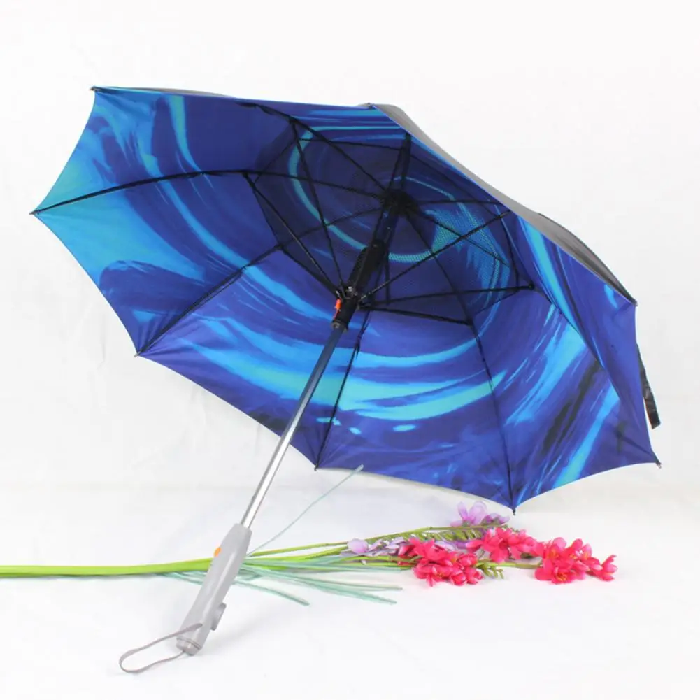 

Water Mist Spray Umbrella Portable Sun Protection Umbrella with Fan Mister for Men Women Usb Rechargeable Uv Blocking for Sun