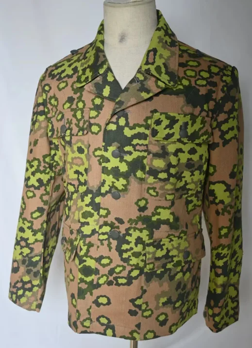 

Немецкие дубовые листья, камуфляжная весенняя униформа, мужская зеленая куртка, брюки, просто размер M