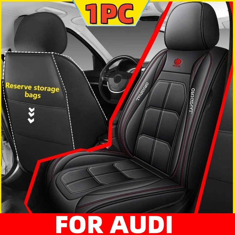 

Чехол на сиденье автомобиля для AUDI Q3 A5 A6 A7, водонепроницаемый, из искусственной кожи, износостойкий, передний, одноместный, полностью обернутый, чехол на сиденье с мышцами