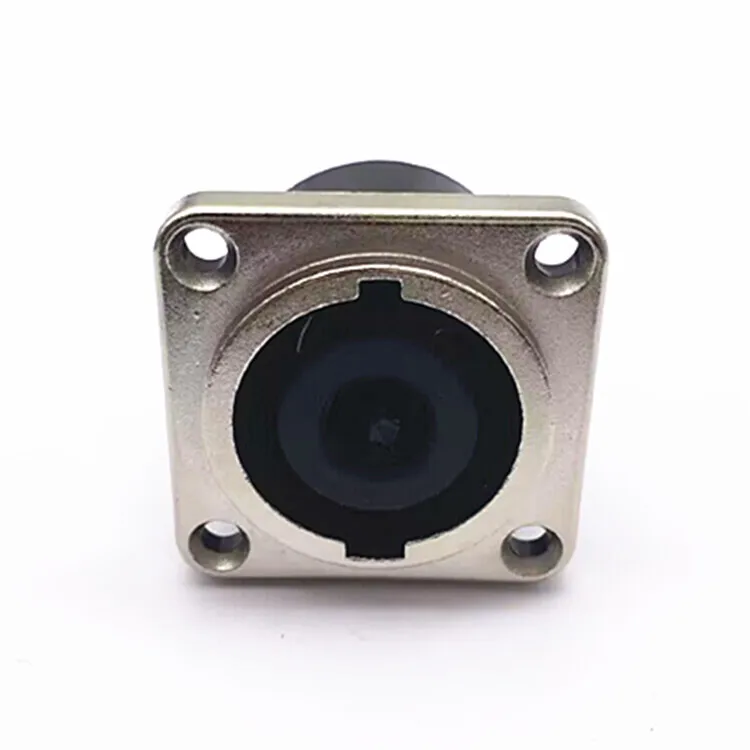 SpeakON Panel Mount Socket Twist Lock 8 Pin Audio Connector for Stage Line Array Loudspeaker Power Amplifier Professional Cable