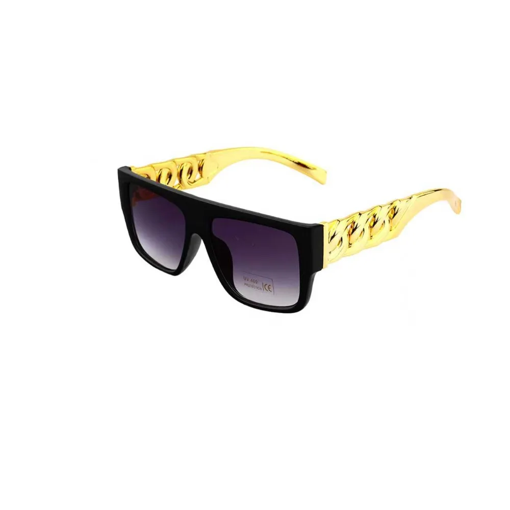PESENAR 80s 90s Accessories Outfit for Men Hip Hop Costume Kit Old School Rapper Sunglasses Faux Gold Rop