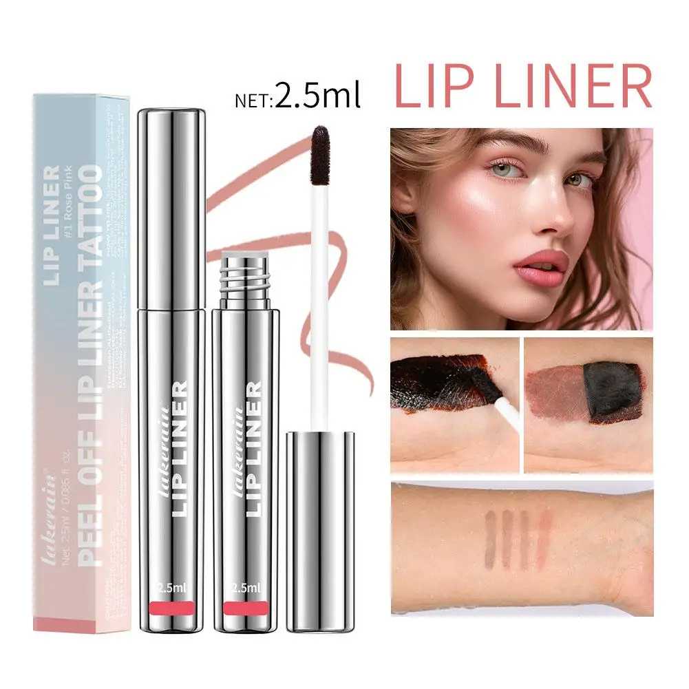 1 Pcs Matte Matte Non-stick Lip Liner Tear-off Lip Tattoo Hook Makeup Pencil Liner Lip Pen U1h4