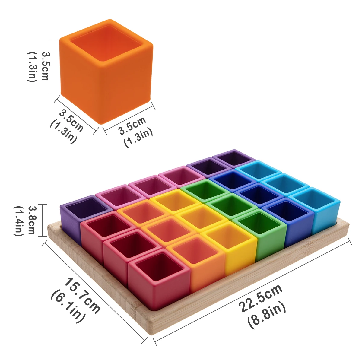 Siliconen Geometrische Vormen Montessori Puzzel Sorteren Wiskunde Bakstenen Voorschoolse Leren Educatief Spel Baby Peuter Speelgoed Voor Childr