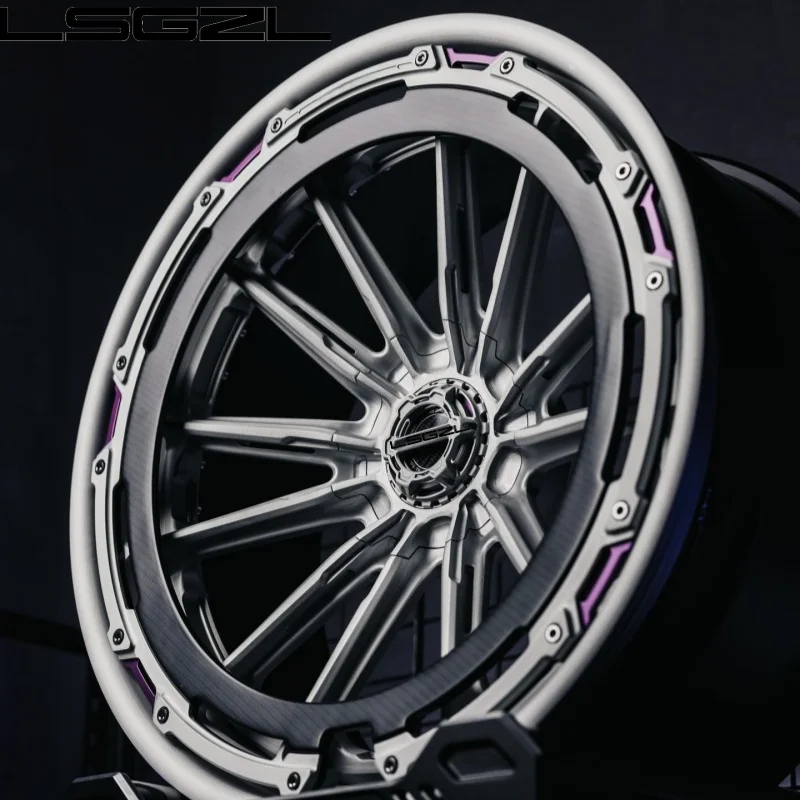 

Комплект из 2 черных дисков для автомобиля, 19, 20, 21, 22, 24, 26 дюймов, с 5 спицами, 5x114.3, 5x112, 5x130, для Lamborghini