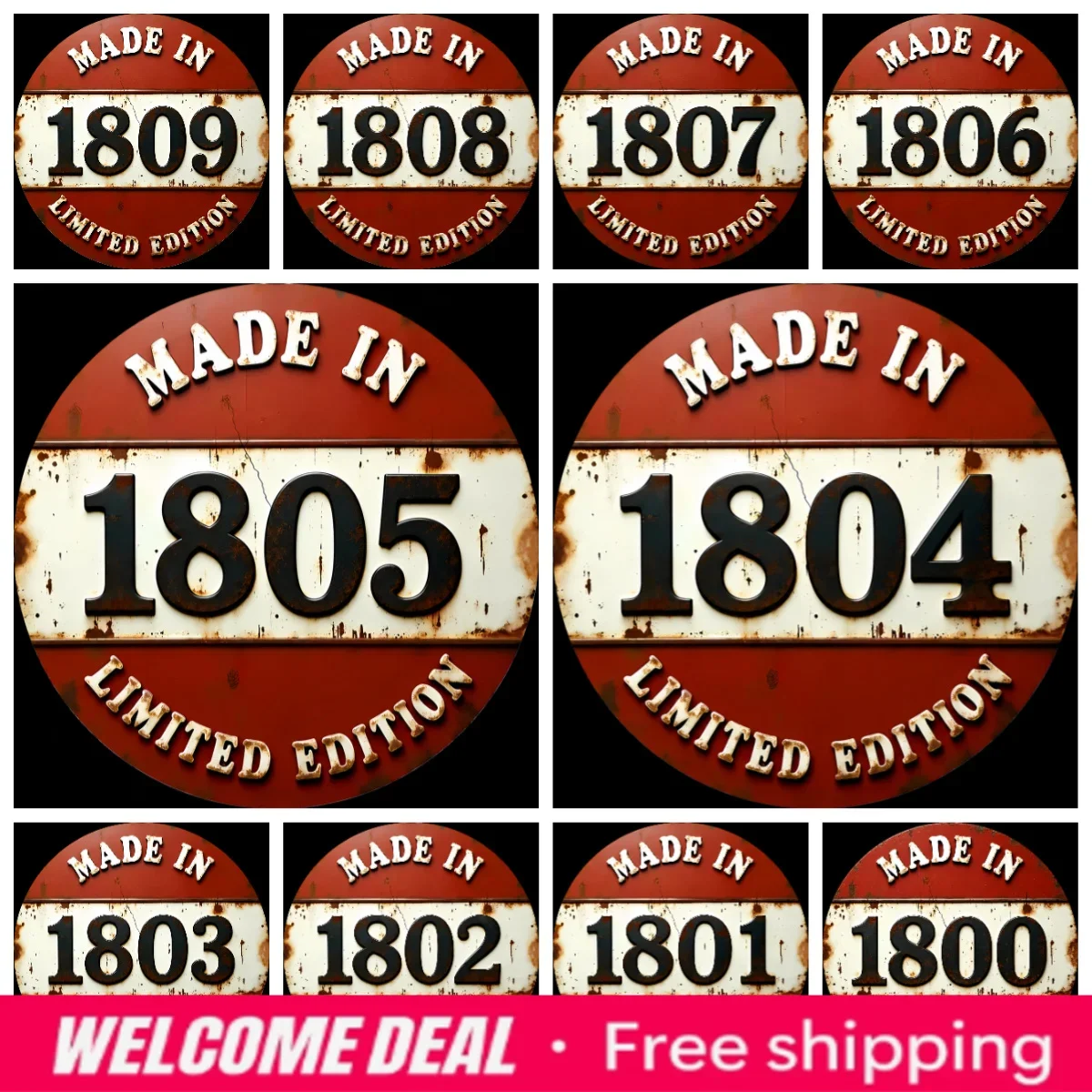 Circular Vintage Telegraph Iron Retro Communication Theme 1800-1829s Desk Collectible Decor Gift