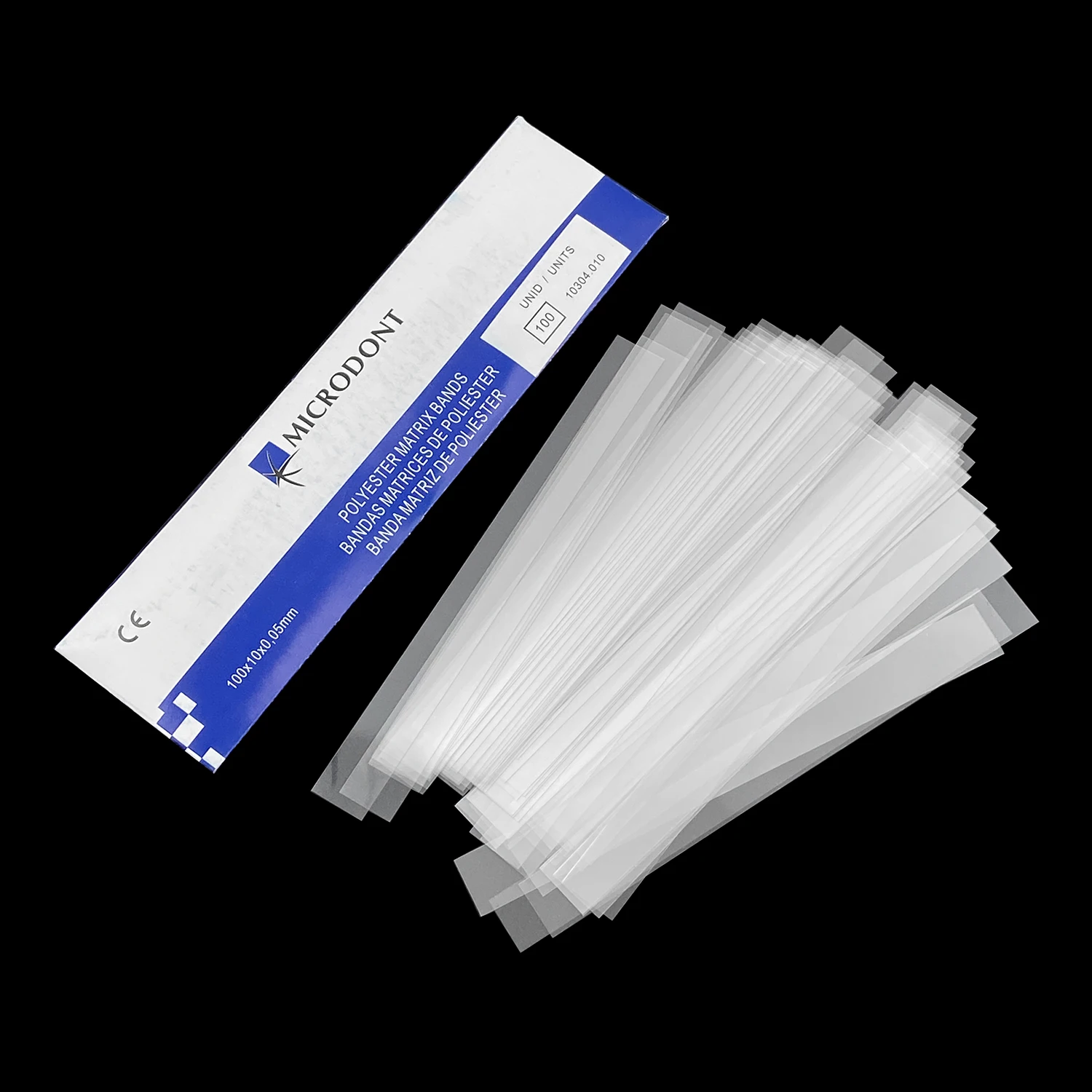 100pcs/Pack JOLANT Dental Polyester Matrix Bands Dental Clinical Material Matrices Without Matrix Retainer Dentist Consumables