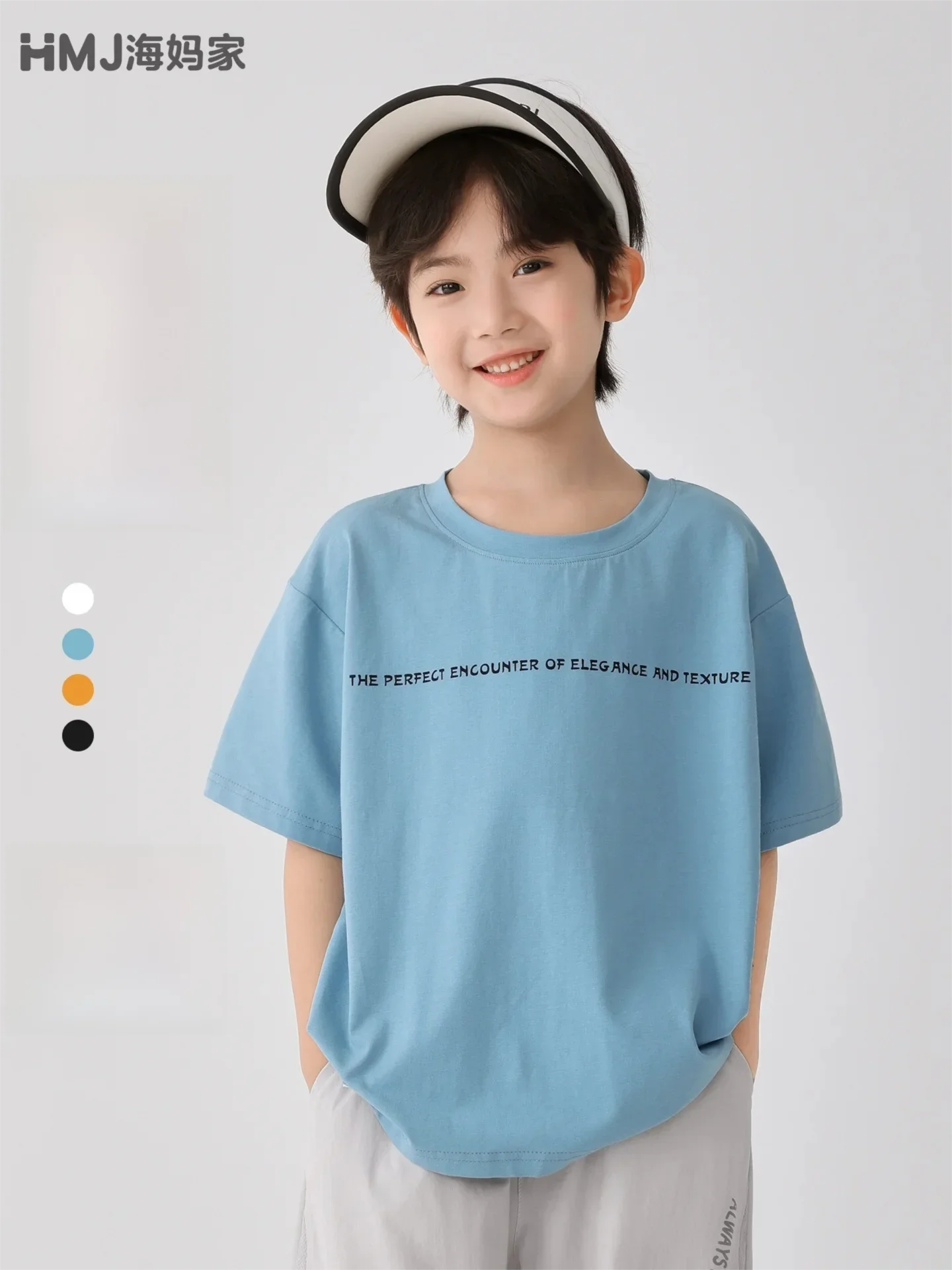 

Baby T-shirt Thin Short-Sleeve Porcelain Cotton Shirt Summer Lightweight Breathable Casual Cotton Top for Children