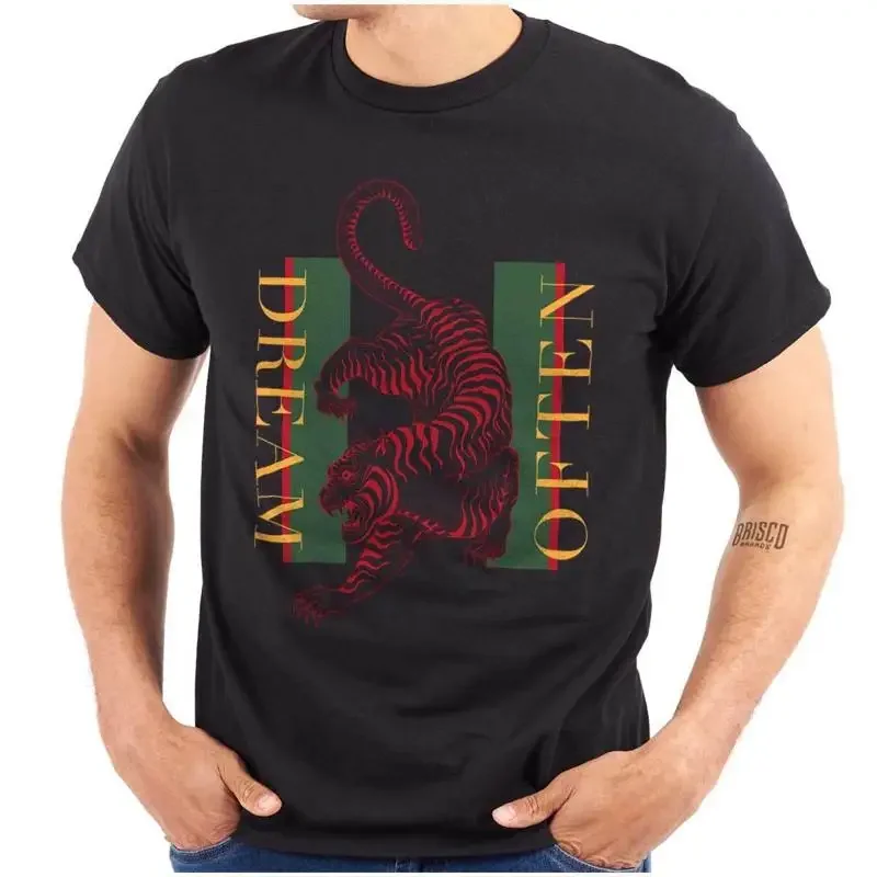 Cool Inspirational Animal Dream Often Tiger Womens or Mens Crewneck T Shirt Tee