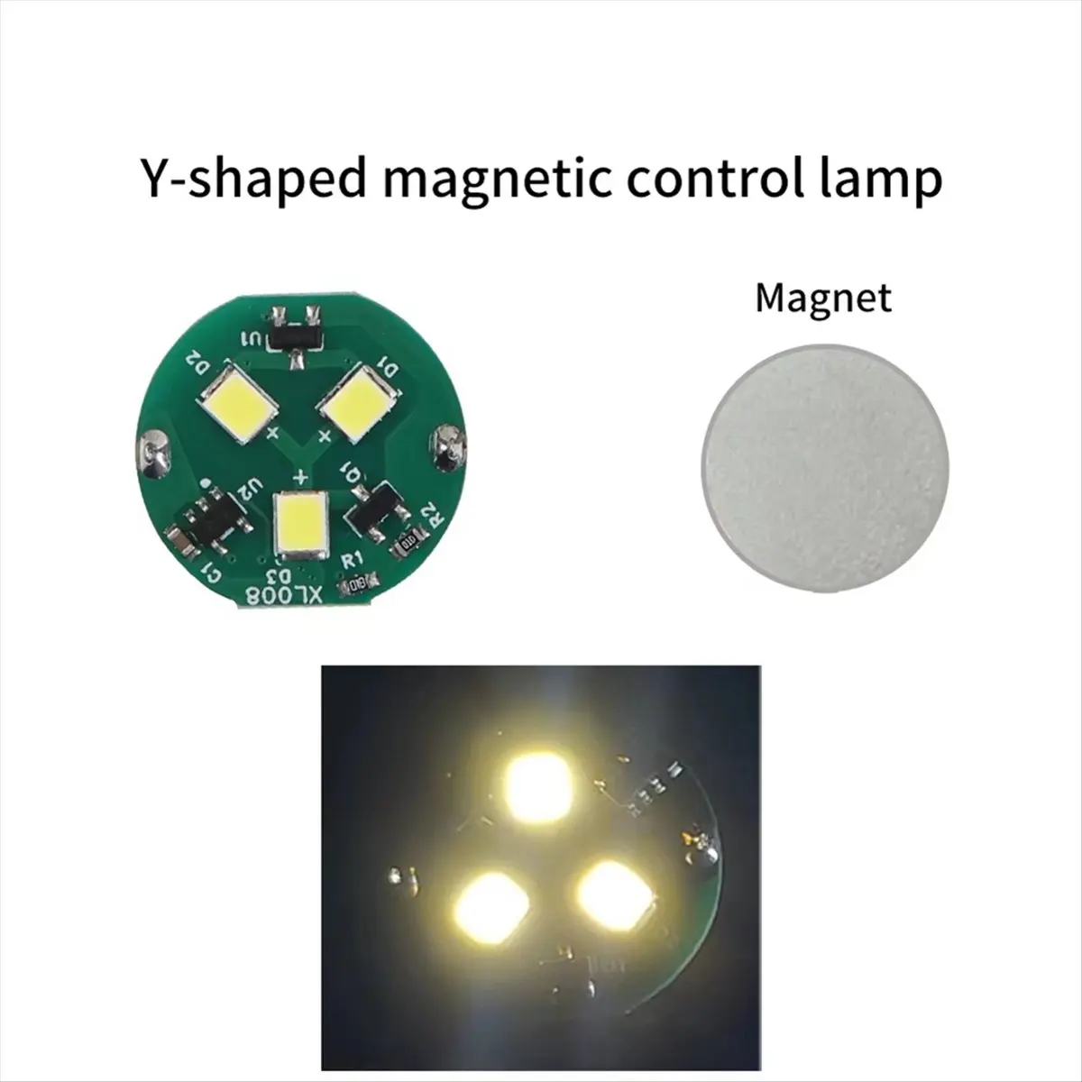 

L70A For Bambu Lab Y Shape LED Light with Magnetic Control DIY 3D Printing Model Parts for Bambu Voron AD5M K1 Kobra