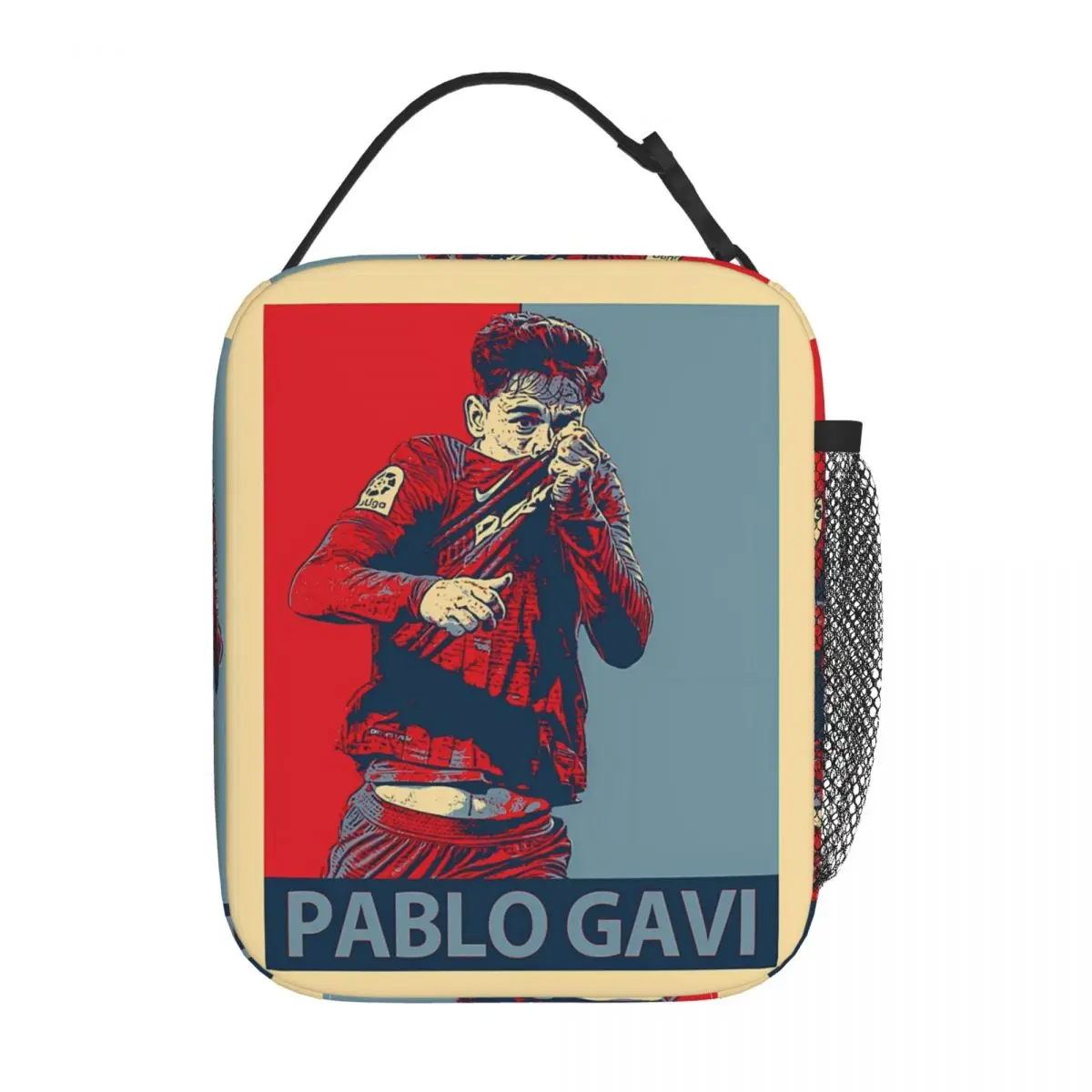 Pablo Gavi Sport Spain Football Soccer Player Merch Insulated Lunch Bags Food Storage Bag Reusable Thermal Cooler Lunch Boxes