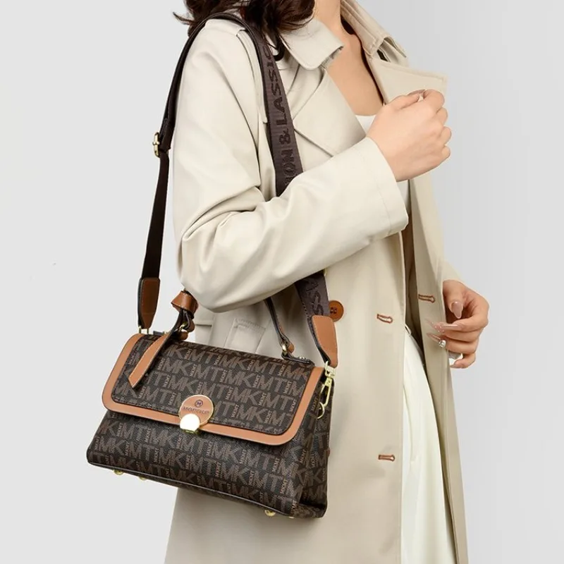 

Стильная повседневная сумка-мессенджер для женщин с большой вместимостью и модным кожаным дизайном