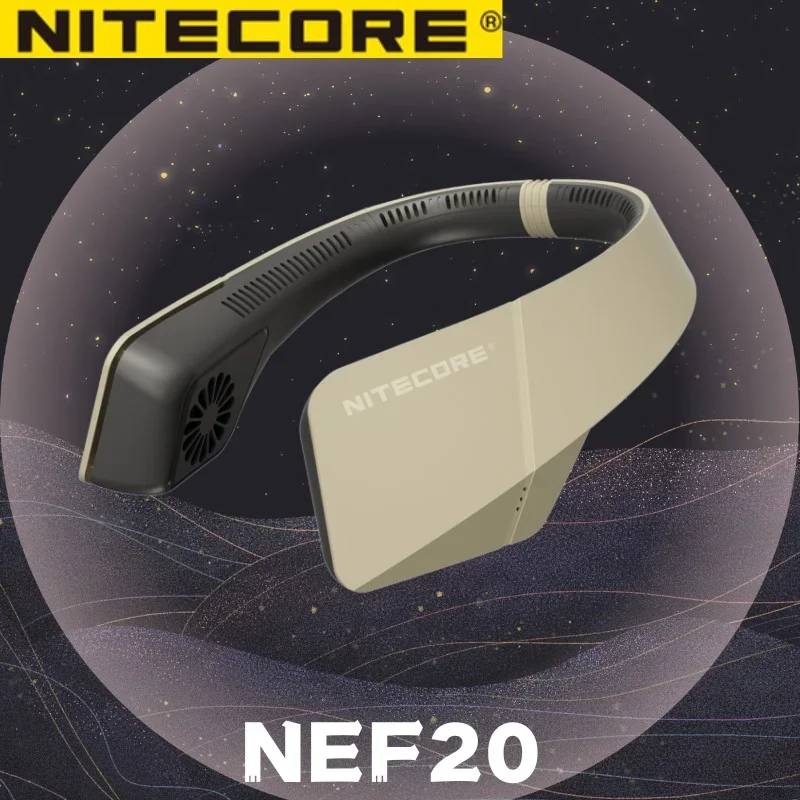 NITECORE NEF20 ventilatore portatile da appendere al collo ventilatore da collo muto senza lama campeggio pesca Sport USB-C dispositivo di