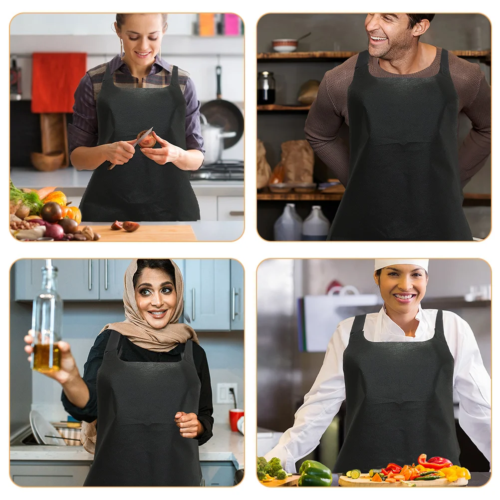 15 szt. Jednorazowe fartuchy włókninowe, grube, wodoodporne, do grillowania, gotowania, malowania, hot pot, na piknik, do kuchni, restauracji, odzież robocza