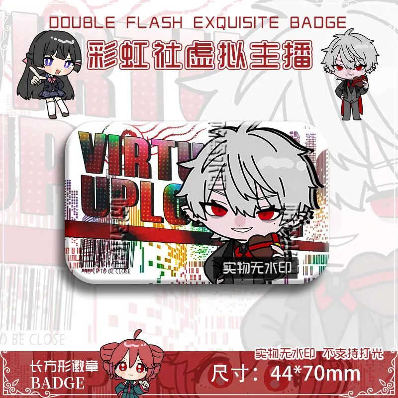 أنيمي ANYCOLOR NIJISANJI Vtuber Kuzuha Kasane تيتو شارة سترة الجينز التلبيب دبوس جمع بروش حلية هدية الهالوين