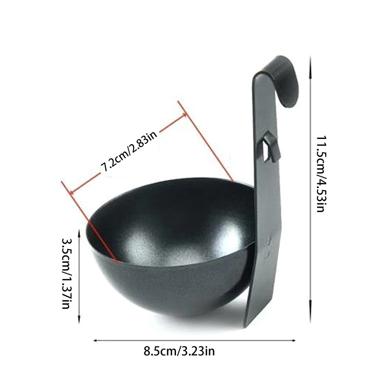 Bollitore per uova fornello a tazza Shaper per padella tazze per bracconiere Mini coppe per bracconiere in acciaio inossidabile con montaggio sull'orecchio bollito