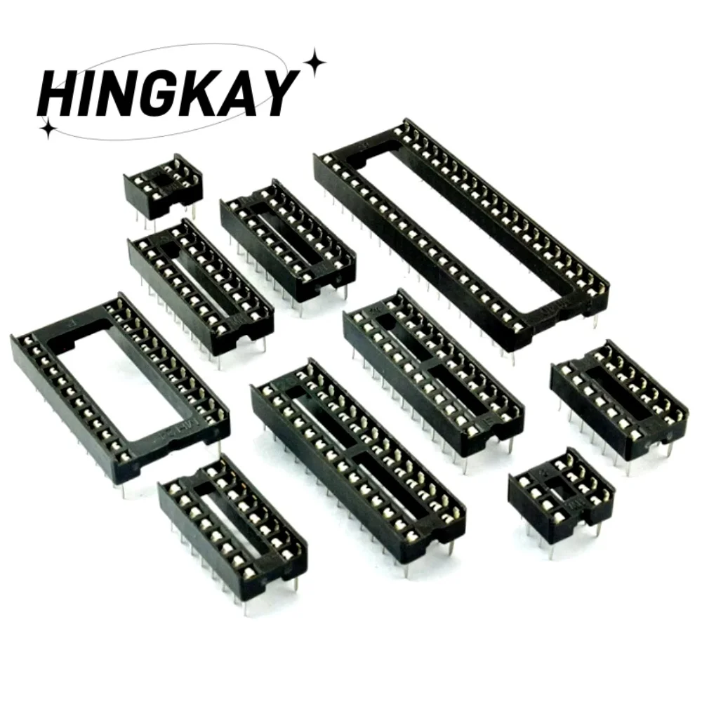 

10PCS DIP IC Sockets Connector 6 8 14 16 18 20 24 28 40 Pin DIP Socket Chips Base DIP6 DIP8 DIP14 DIP16 DIP18 DIP20 DIP28 DIP40