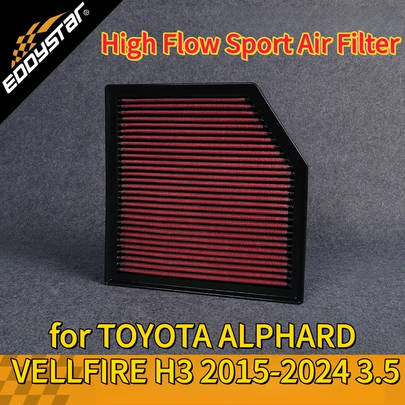 

Спортивный воздушный фильтр с высоким расходом для TOYOTA ALPHARD VELLFIRE H3 2015-2024 3,5 моющиеся гоночные впускные фильтры