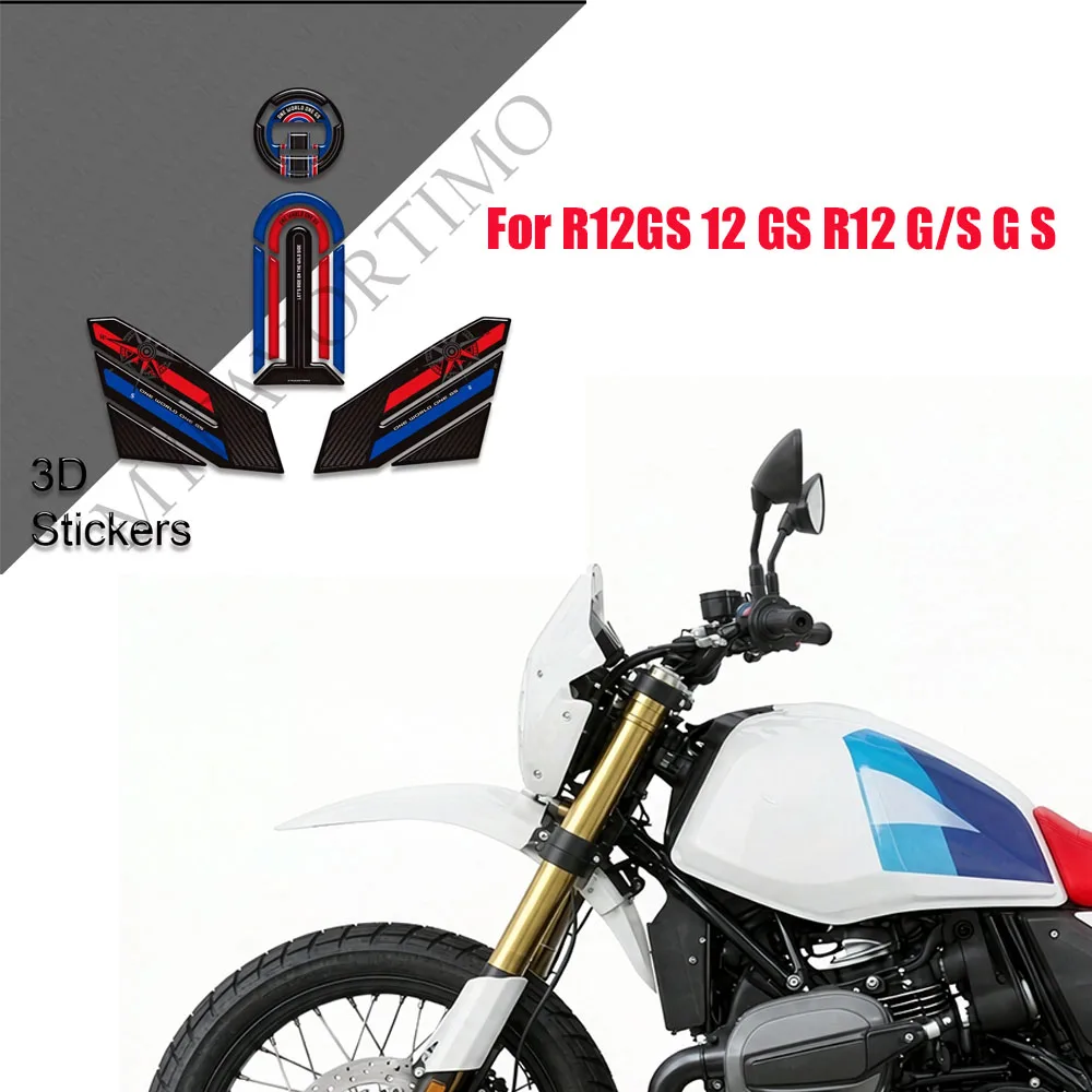 Motorcycle For R12GS 12 GS R12 G/S G S Off-Road Off Road Tank Pad Cap Gas Fuel Oil Knee Protector Stickers Decals 2025 2026