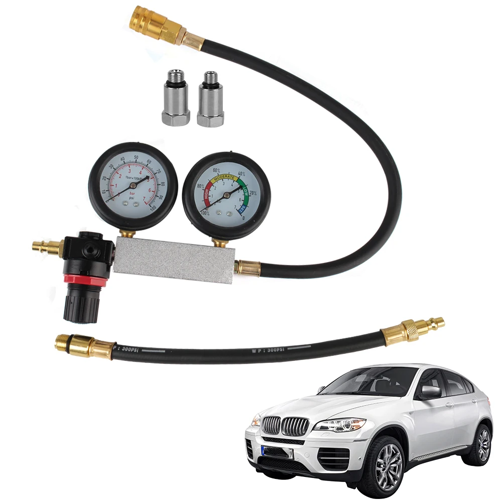 Cylinder Leak Detector for Car Petrol Engine Gauge Tool Automobile Tools TU-21 Compression Leakage Detector Kit Set