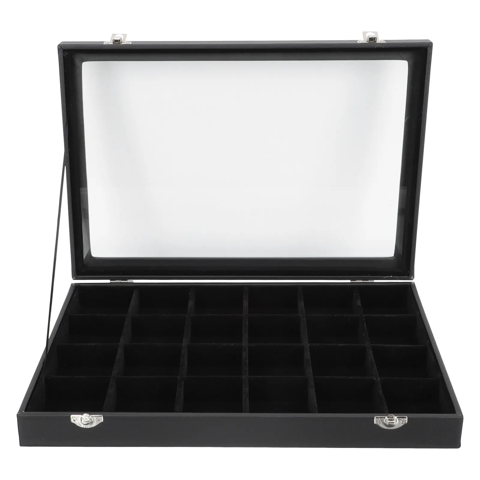 

Multi-Grid Jewelry Storage Box Simple Design Fashion Organizer for Earrings Necklaces Bracelets Trinkets Home Decor Display Case