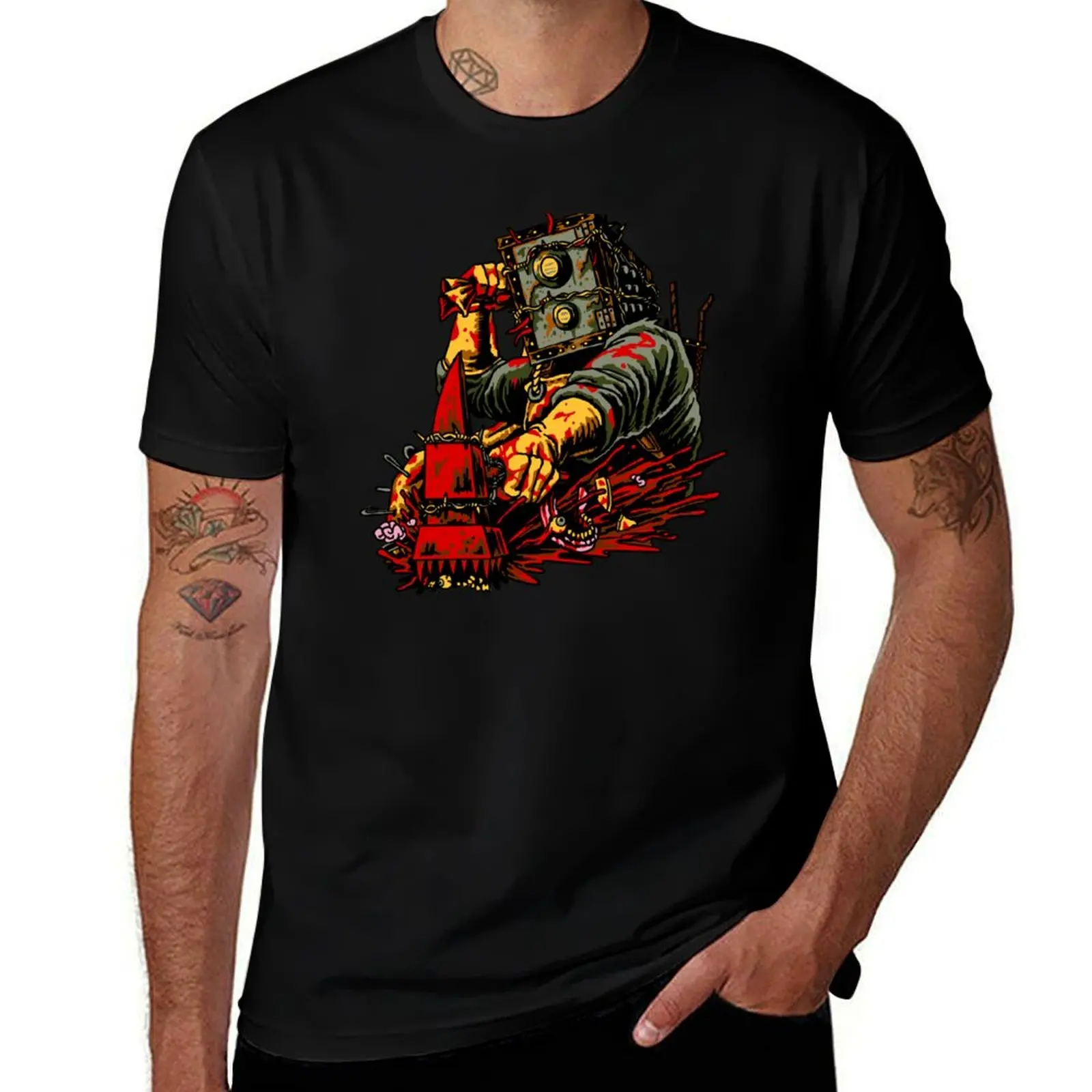

The Keeper - Boxhead T-Shirt t shirts for man graphic funny t shirts for man cotton mens graphic t shirts T-Shirt