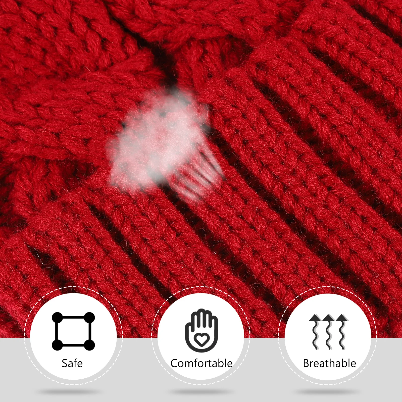 

1Pcs Female Warm Knitted Horsetail Woolen Yarn Hat Autumn Winter Soft Earflap Cap Stylish Headgear Female Knitted Cap