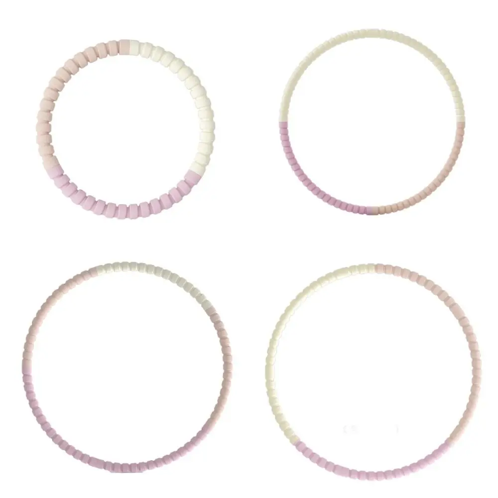 

Detachable Yoga Fitness Hoops Foam Padded 3/4/5/6 Sections Weight Loss Circle Massage Adjustable Weighted Exercise Hoops