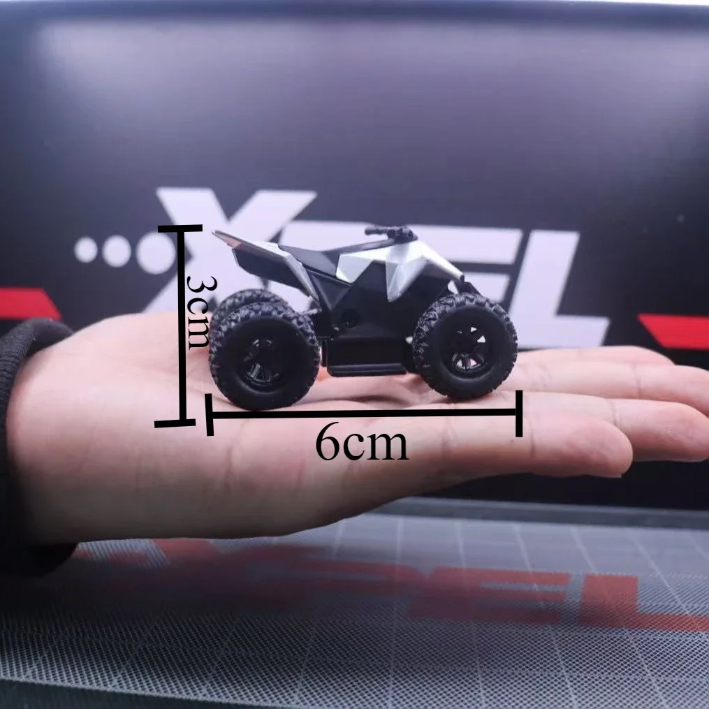 1/32 تسلا الترابية دراجة نارية للأطفال أربع عجلات قطب سبيكة سيارة نموذج Diecasts على الطرق الوعرة المركبات نموذج سيارة الاطفال اللعب هدية