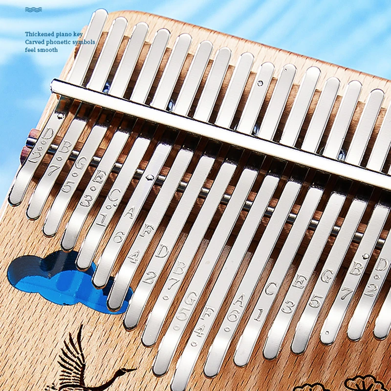 CEGA Creative Kalimba Portable Thumb Piano 17 21 Key Calimba Professional Musical Keyboard Beginner Kalimbas Epoxy Resin Gifts