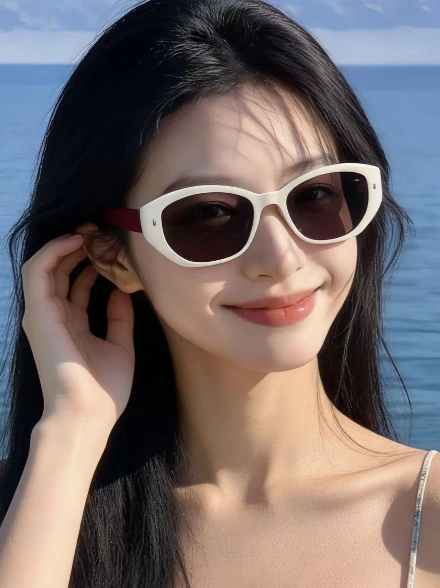 leungyea-ポリカーボネート偏光サングラス-レディーススタイル-uvカット-おしゃれで多用途な日焼け止めアイウェア-すべての顔の形に適しています