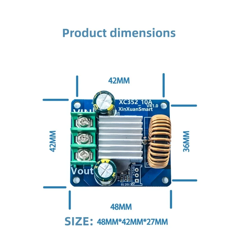 18 فولت-70 فولت مدخلات الجهد واسعة 200 واط تصحيح متزامن قابل للتعديل الناتج عالية الكفاءة DCDC باك وحدة