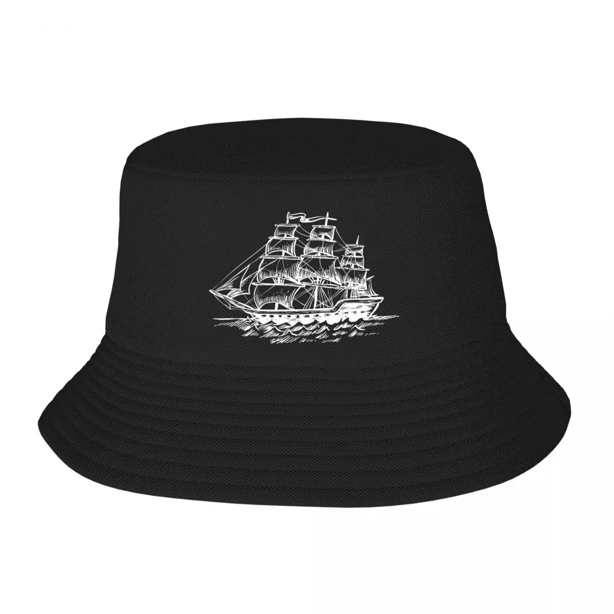 Custom Anchor Boat Bucket Hat Women Men Nautical Captain Outdoor Sun Summer Camping Fishing Cap