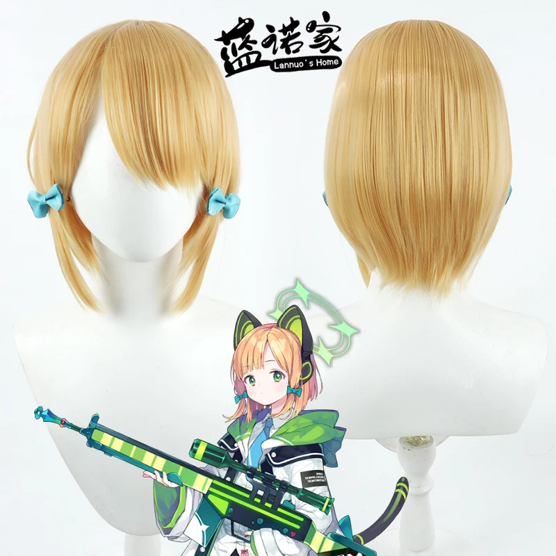 

Blue Archive Tsukuyo Midori Cosplay Wig Anime Game Roleplay Party Costume Prop Synthetic Hair Heat Resistant Fiber