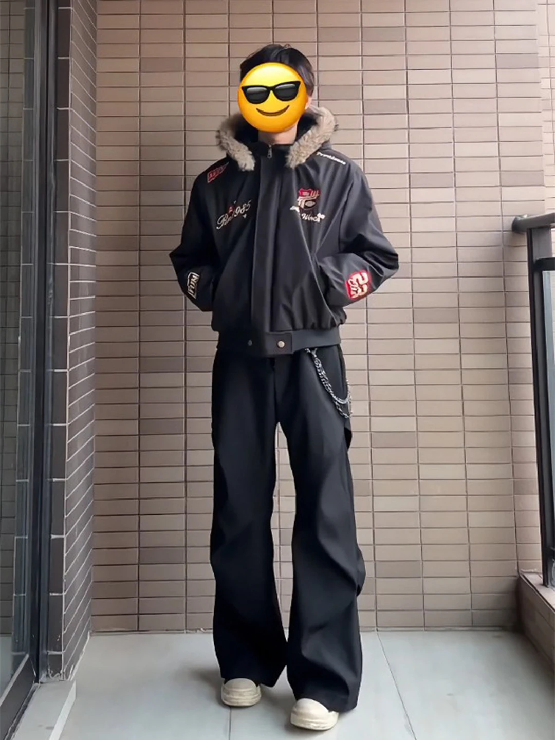 

Мужские широкие брюки Cleanfit Fce Lined на осень-зиму, корейские плиссированные расклешенные брюки с высокой талией на молнии, повседневные