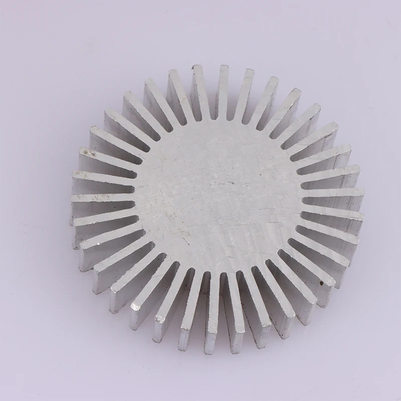 COB Diameter Radiator 50mm 3 ~ 7W daya Led Heatsink bunga matahari Radiator padat aluminium Aloi bulat