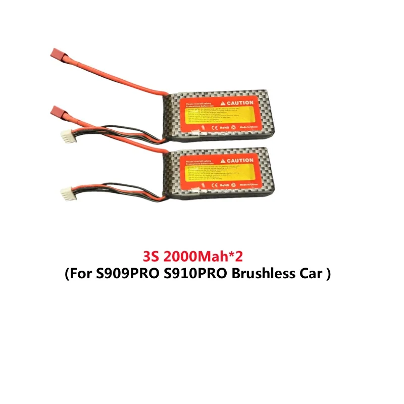 Batería de coche S909 PRO S909 S910 S909PRO S910PRO Control remoto piezas de repuesto de coche teledirigido 7,4 V 2S 1500Mah 11,1 V 3S 2000Mah batería/USB a