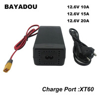 12.6V 10A 15A 20A Li-ion Fast Charger 3S 12V 12 Volt 10.8V 11.1V Lithium Battery Charger XT60 Connector
